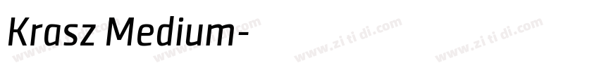 Krasz Medium字体转换